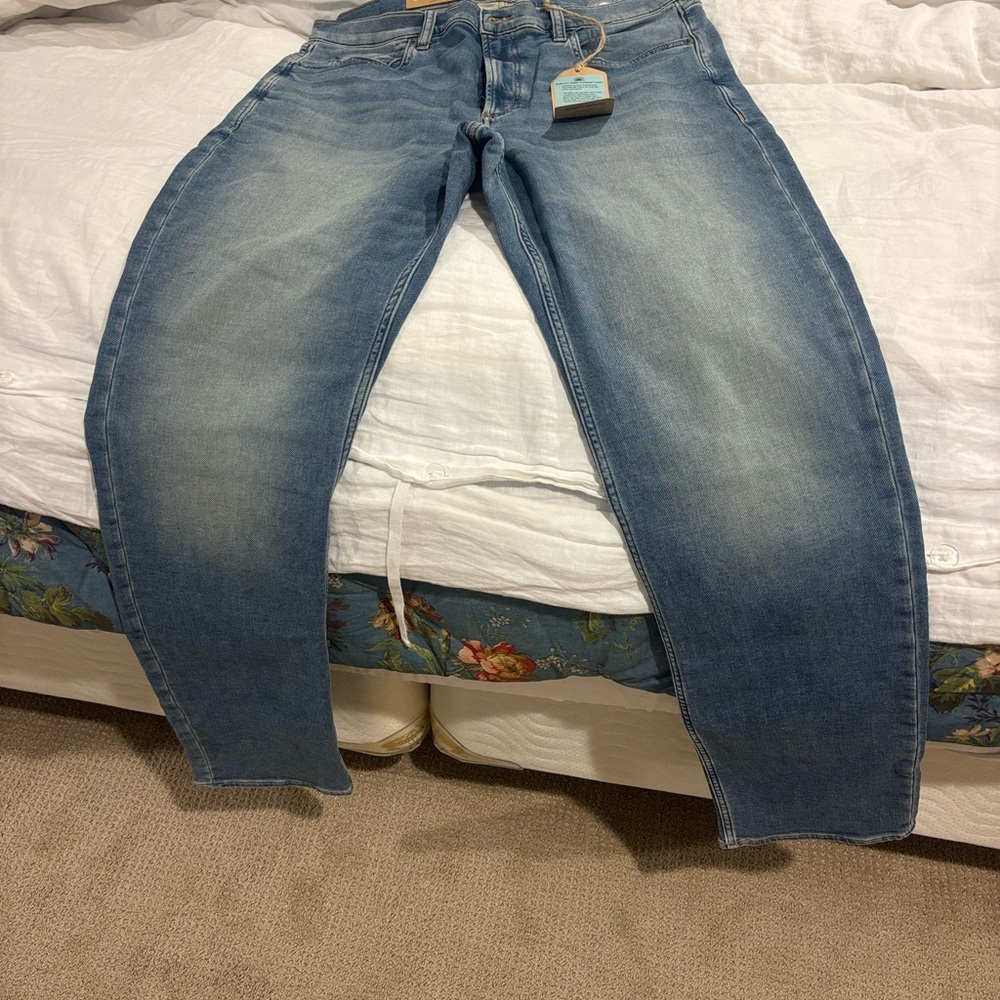 Faherty Indigo Slim Straight Jeans